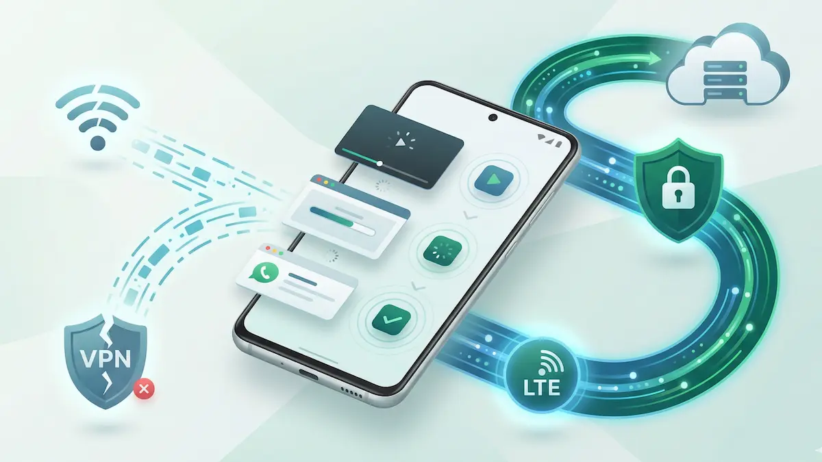 VPN terputus apabila Android bertukar dari Wi-Fi ke data mudah alih (2026)